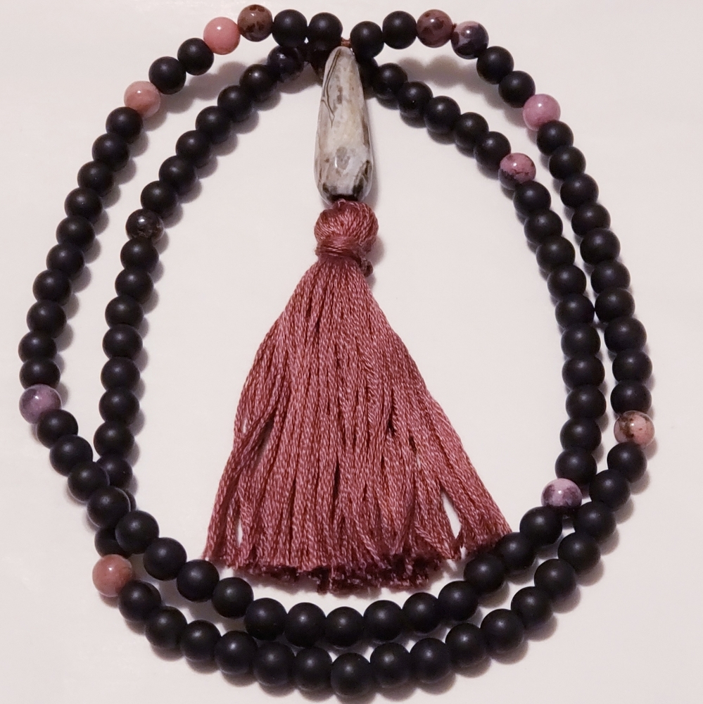 🦋🦋🦋 Mala Necklace Handcrafted 🦋🦋🦋